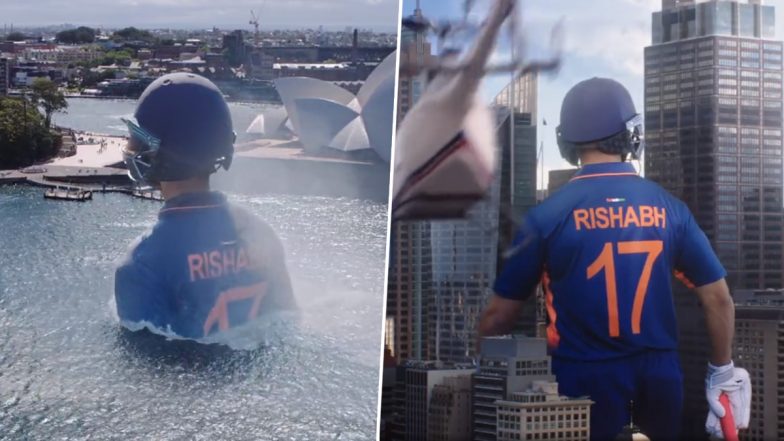 Rishabh Pant’s Giant Avatar Emerges Out of Sydney Harbour in New ICC T20 World Cup 2022 Promo (Watch Video)