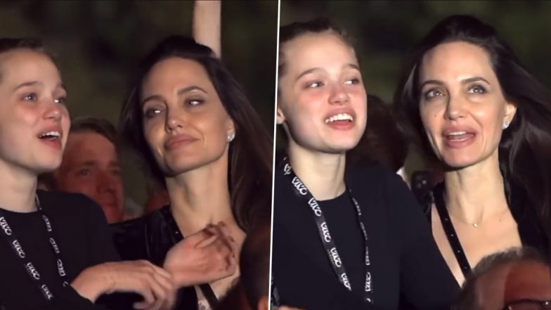 Angelina Jolie and Daughter Shiloh Attend Maneskin Concert in Rome! (Watch Video)