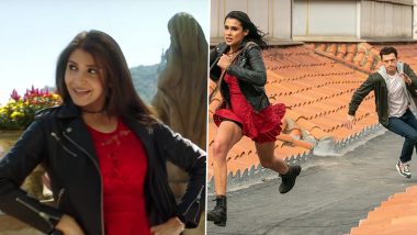 Uncharted: Sophia Taylor Ali's Leather Jacket On Red Dress Ensemble Reminds Us of Anushka Sharma in Jab Harry Met Sejal (View Pics)