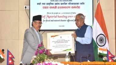 World News | India Gifts Disaster Relief Materials to Nepal