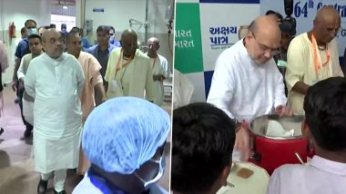 Gujarat: Amit Shah Inaugurates Akshaya Patra Mid-Day Meal Kitchen in Gandhinagar