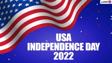 US Independence Day 2022 Wishes & 4th of July HD Images: Happy Fourth of July Greetings, WhatsApp Status, Facebook Quotes and GIF Messages