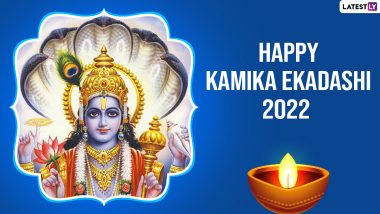Happy Kamika Ekadashi 2022 Greetings & Lord Vishnu Images: WhatsApp Messages, Status, SMS, Religious Quotes and Wishes To Celebrate Sawan Month Festival