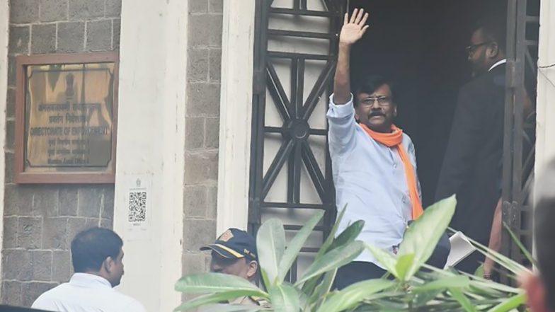 Patra Chawl Land Scam Case: Sanjay Raut Sent to ED Custody Till August 8