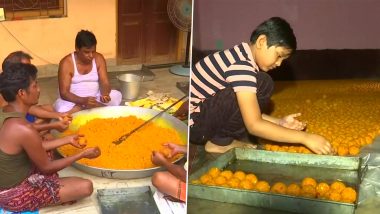 Presidential Election 2022: Rairangpur Locals Prepare Laddu Ahead of Counting of Votes for Presidential Polls Tomorrow (See Pics)