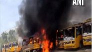 India News | Student Dies by Suicide in TN's Kallakurichi: Protesters Torch School Buses, Police Vehicles