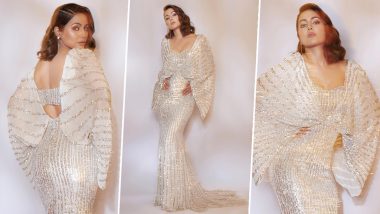 Hina Khan Sparkles in Shimmery Bodycon Gown That Makes Fans Go Woah! (View Pics)