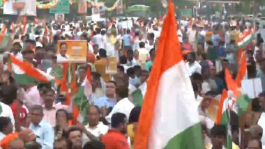 President Election 2022 Result: Large Crowd Gathers Outside BJP Headquarters in Delhi As Droupadi Murmu Nears Historic Win; Watch Video