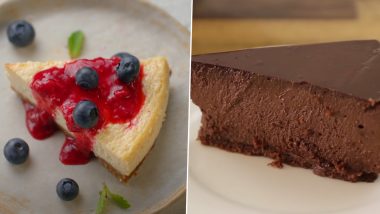 National Cheesecake Day 2022: From New York Style to Chocolate; 5 Types of Cheesecakes That Will Satisfy Your Sweet Tooth! (Watch Recipe Videos)