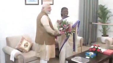 PM Narendra Modi Meets President-Elect Droupadi Murmu After Her Historic Victory; Watch Video