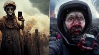 How Will the 'Last Selfies' Look Like? AI Asked To Generate 'Last Selfies Ever Taken On Earth' and the Result Is Stuff of Nightmares (Watch Video)