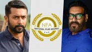 68th National Film Awards Winners List: Suriya&rsquo;s Soorarai Pottru Wins Big, Ajay Devgn Shares Best Actor Award; Check Out the Complete List of Winners