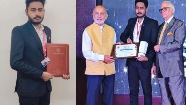 Business News | Kerala's Young Entrepreneur Akhil J Madhu Receives Honorary Doctorate from WHRPC