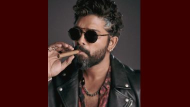 Allu Arjun's Dope Gangster Look in Aviators and Holding a Cigar Is a True Treat for Fans (View Pic)