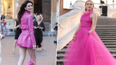 Florence Pugh Frees Her Nipples in Sheer Gown While Anne Hathaway Dazzles in Mini Dress at Valentino Fashion Show in Rome (View Pics)