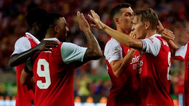 Arsenal vs Chelsea Video Highlights: From Gabriel Jesus to Bukayo Saka, Gunners Net Four Goals To Hand Opponents Embarrassing Defeat in Pre-Season Friendly