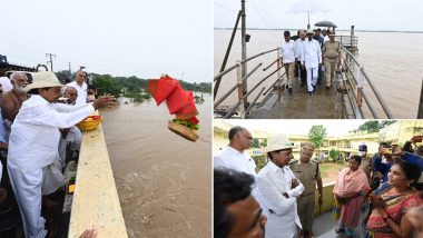 Telangana Floods: ‘Cloudburst is Conspiracy by Other Countries’, Suspects CM K Chandrashekhar Rao During His Visit to Affected Regions