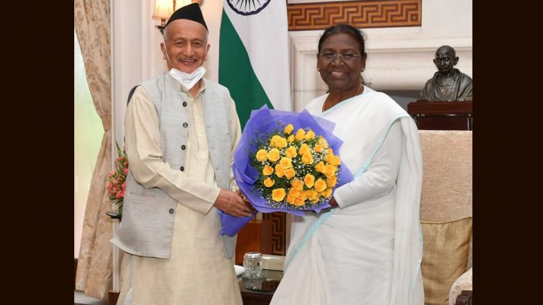 Maharashtra Governor Bhagat Singh Koshyari Meets President Droupadi Murmu at Rashtrapati Bhavan