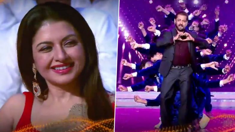 Salman Khan's Performance on Maine Pyar Kiya Song ‘Dil Deewana’ at Umang 2022 Leaves Bhagyashree Blushing! (Watch Video)