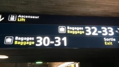 World News | Half of Passengers' Baggage Stuck at Paris Airport Due to Tech Failure