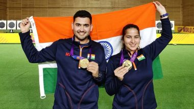 Anish Bhanwala, Rhythm Sangwan Win Bronze Medal For India in 25m Rapid Fire Pistol Mixed Team Event At 2022 Shooting World Cup