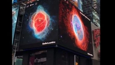 World News | Times Square Screens 'displays' Stunning Images Captured by NASA's Webb Telescope