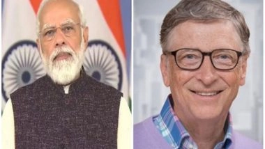 World News | Bill Gates Congratulates PM Modi for Milestone of Administering 200 Crore COVID-19 Vaccinations