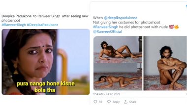 Deepika Padukone Funny Memes Go Viral After Husband Ranveer Singh’s Nude Photoshoot, Netizens Post Hilarious Reactions!