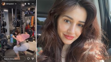 Disha Patani Is Giving Us Major Fitness Goals As She Performs Squats on Gym, Says ‘Burning That Cheat Meal’
