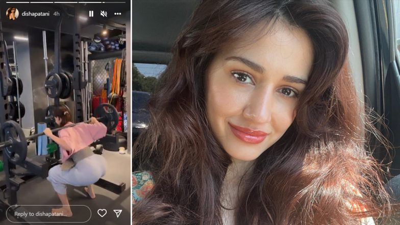 Disha Patani Is Giving Us Major Fitness Goals As She Performs Squats on Gym, Says ‘Burning That Cheat Meal’