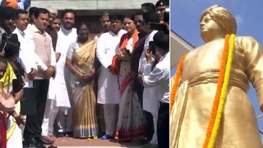 Presidential Election 2022: NDA Candidate Droupadi Murmu Pays Tribute to Swami Vivekananda in Kolkata