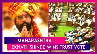Maharashtra: Eknath Shinde Backed by BJP Wins Trust Vote In Vidhan Sabha