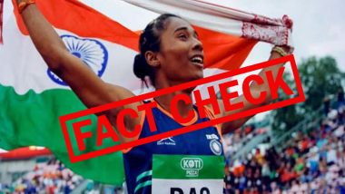 Did Hima Das Win Gold Medal at Commonwealth Games 2022? Here’s the Fact Check About the Video Being Passed Off As Recent