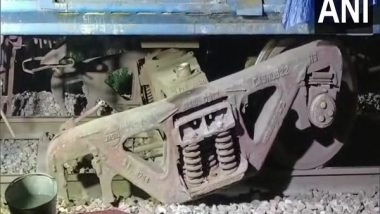 India News | Goods Train Derails in UP's Rampur, Further Details Awaited