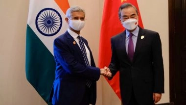 World News | Jaishankar Holds Discussion with Chinese Counterpart Wang Yi over 'outstanding Issues'