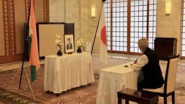 World News | Jaishankar Visits Japanese Embassy, Condoles Shinzo Abe's Assassination