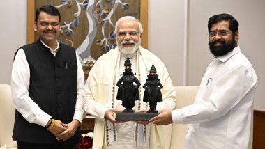 Maharashtra CM Eknath Shinde, Deputy CM Devendra Fadnavis Meet PM Narendra Modi in Delhi