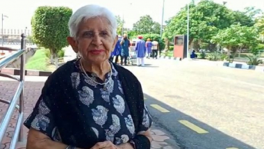 Reena Chhibber Varma, 90-Year-Old Indian Woman, in Pakistan To Visit Ancestral Home in Rawalpindi