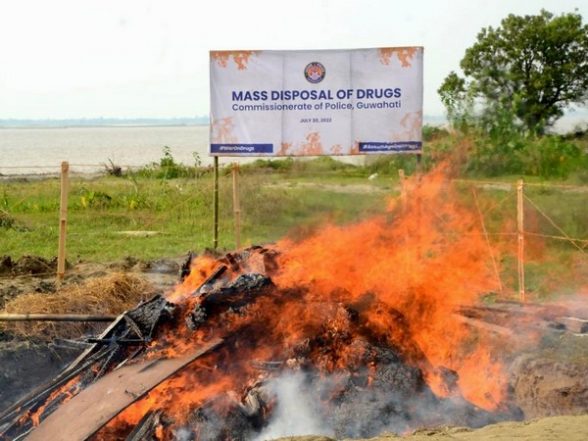 India News | Guwahati Police Destroy 935 Kg of Drugs Worth over Rs 100 Cr - Vimarsana News