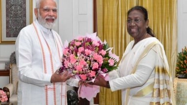 India News | PM Modi Meets President Murmu at Rashtrapati Bhavan