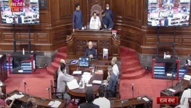 India News | Rajya Sabha Adjourned Till 12 Noon as Opposition Attempts to Raise Issues