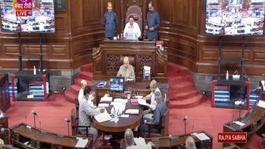 India News | Rajya Sabha Adjourned Till 2 Pm Amid Protests over 'Rashtrapatni' Remark for President Murmu