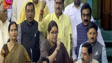 India News | Smriti Irani Accuses Sonia Gandhi of Sanctioning Humiliation of President Droupadi Murmu