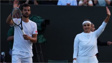 Sports News | Wimbledon 2022: Sania Mirza-Mate Pavic Pair Suffer Defeat Against Neal Skupski-Desirae Krawczyk in Mixed Doubles Semifinals