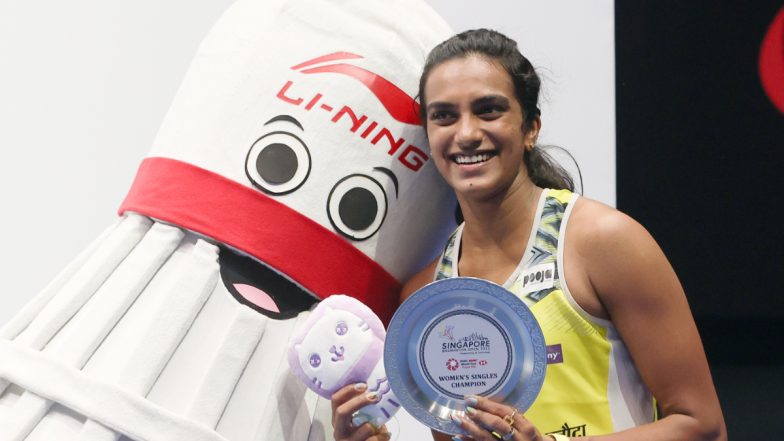 PV Sindhu Wins Singapore Open 2022: PM Narendra Modi, Anurag Thakur and Others Laud Indian Ace Shuttler for Maiden Title Win