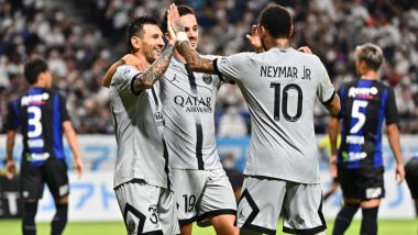 PSG 6-2 Gamba Osaka, Club Friendly 2022: Lionel Messi, Neymar, Kylian Mbappe star as French Champions Script Easy Victory