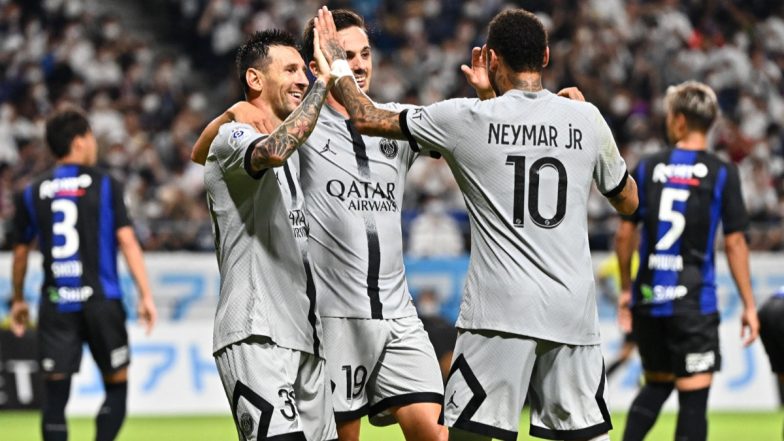 PSG 6-2 Gamba Osaka, Club Friendly 2022: Lionel Messi, Neymar, Kylian Mbappe star as French Champions Script Easy Victory