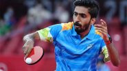 Sathiyan Gnanasekaran at Commonwealth Games 2022, Table Tennis Live Streaming Online: Know TV Channel & Telecast Details for Men’s Singles Semifinal Coverage of CWG Birmingham