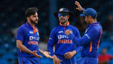 India vs West Indies 3rd ODI 2022 Live Streaming Online: Get Free Live Telecast of IND vs WI Cricket Match on TV With Time in IST