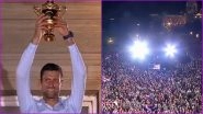 Wimbledon 2022 Winner Novak Djokovic Receives Warm Welcome by Fans in Serbia As he Returns Home (Watch Video)